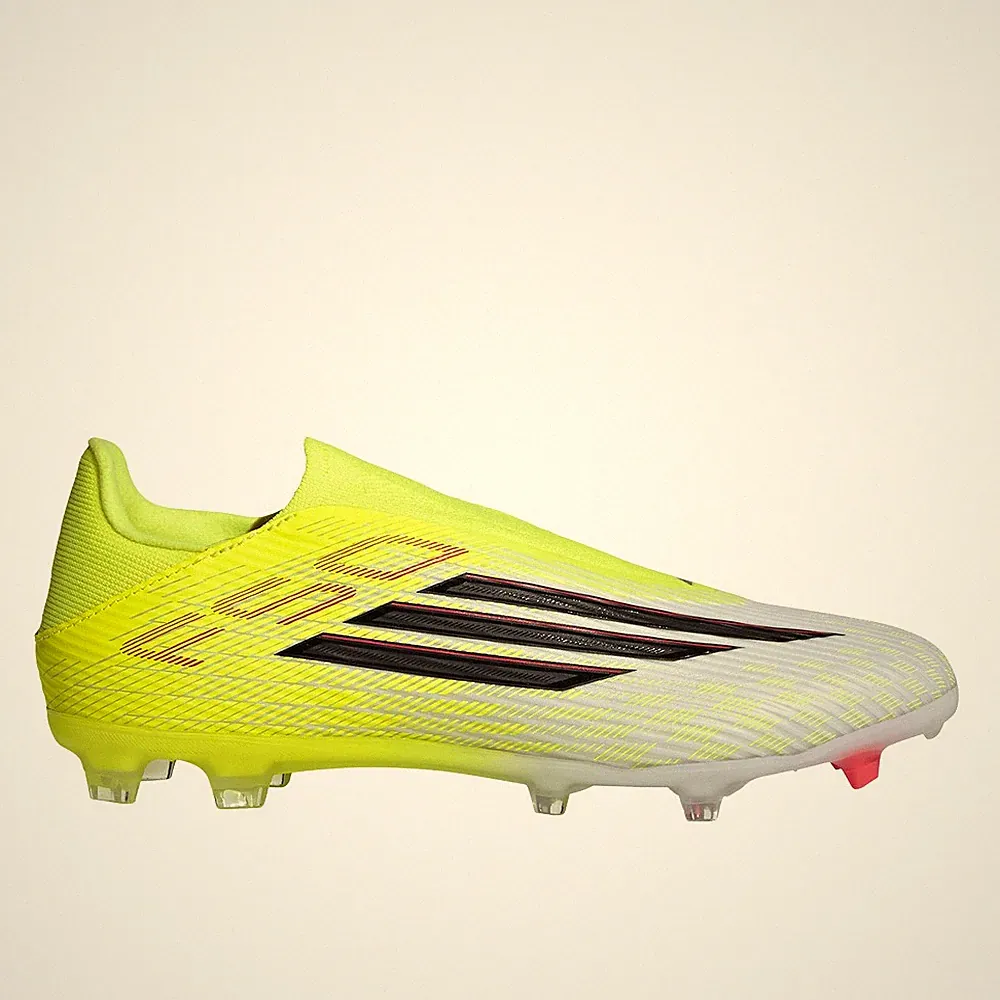 adidas F50 League Laceless FirmMultiGround Soccer Cleats Mens Yellow Sneakers At