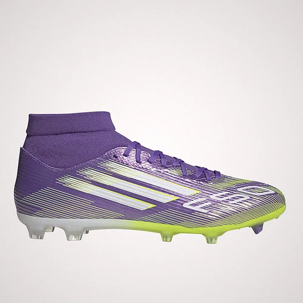 adidas F50 League Mid Cut Firm Ground Multi Ground Soccer Cleats Mens Purple Sn