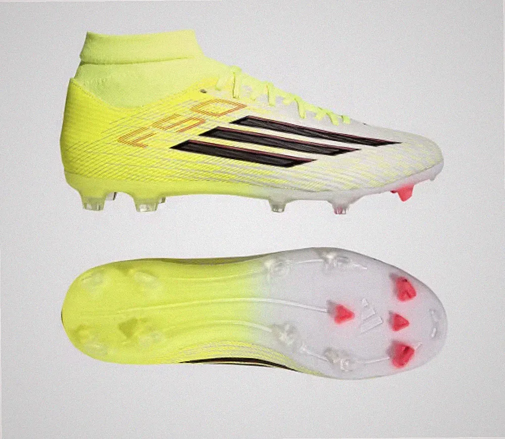 Adidas F50 League MID FG Soccer Cleats Shoes Yellow JP8348 Mens Size 7.5