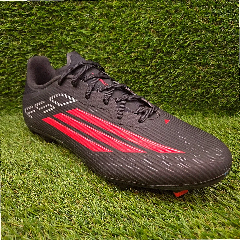 adidas F50 League SIZE 12.5 Men's Soccer Cleats FG MG Football Shoes Black Red