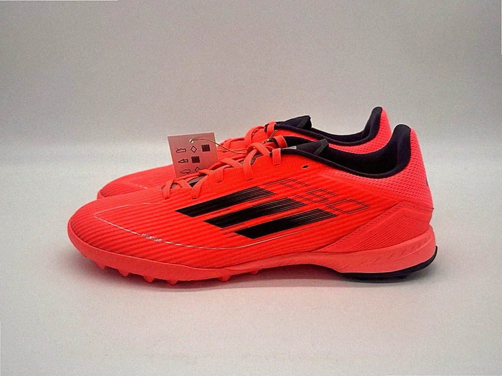 adidas F50 League TF Men's Size 9.5 Turbo Orange Black Turf Soccer Cleats IF1335