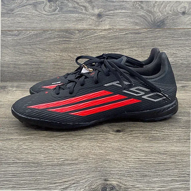 Adidas F50 League TF Soccer Cleats Mens 10 Black Red Turf Sprintgrid IF1338