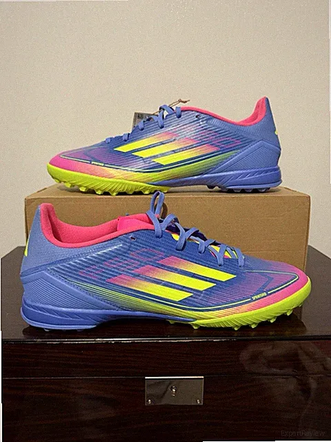 Adidas F50 League TF Turf Pink Multi Men's Soccer Shoes IE1230 Men's Size 11.5