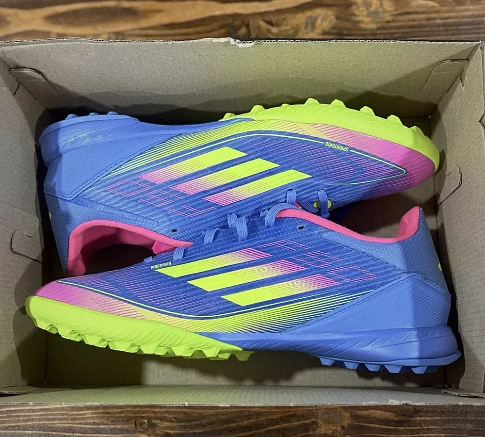 adidas F50 League TF Turf Pink Multi Men's Soccer Shoes Men’s 13 IE1230 Women 14