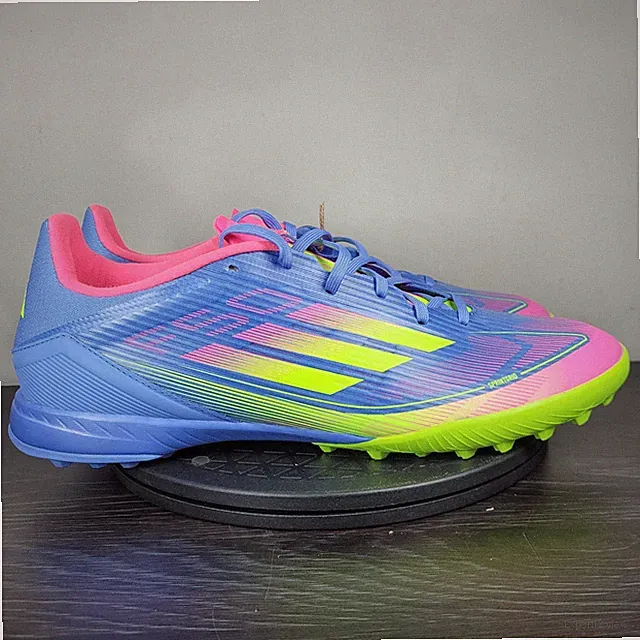 Adidas F50 League TF Turf Soccer Cleats Shoes Blue Pink IE1230 Men's Sz 12