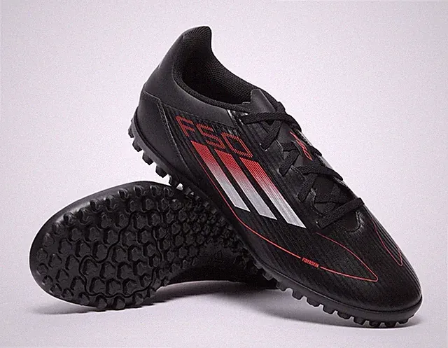 adidas F50 League Turf Soccer Black Sneakers Athletic Shoes Men 7.5 / Women 8.5