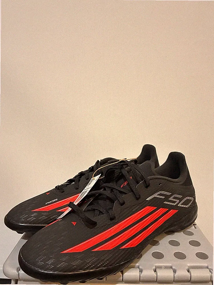 adidas F50 League Turf Soccer Cleats Mens Black Sneakers Athletic Shoes JR8977