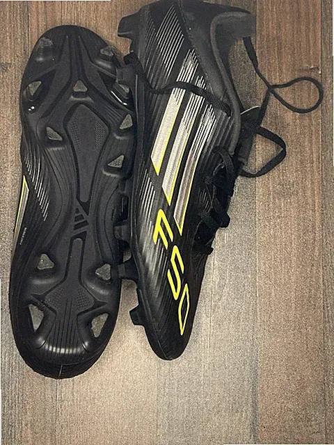 Adidas F50 Men's Soccer Cleats Black/Yellow US Size 9.5