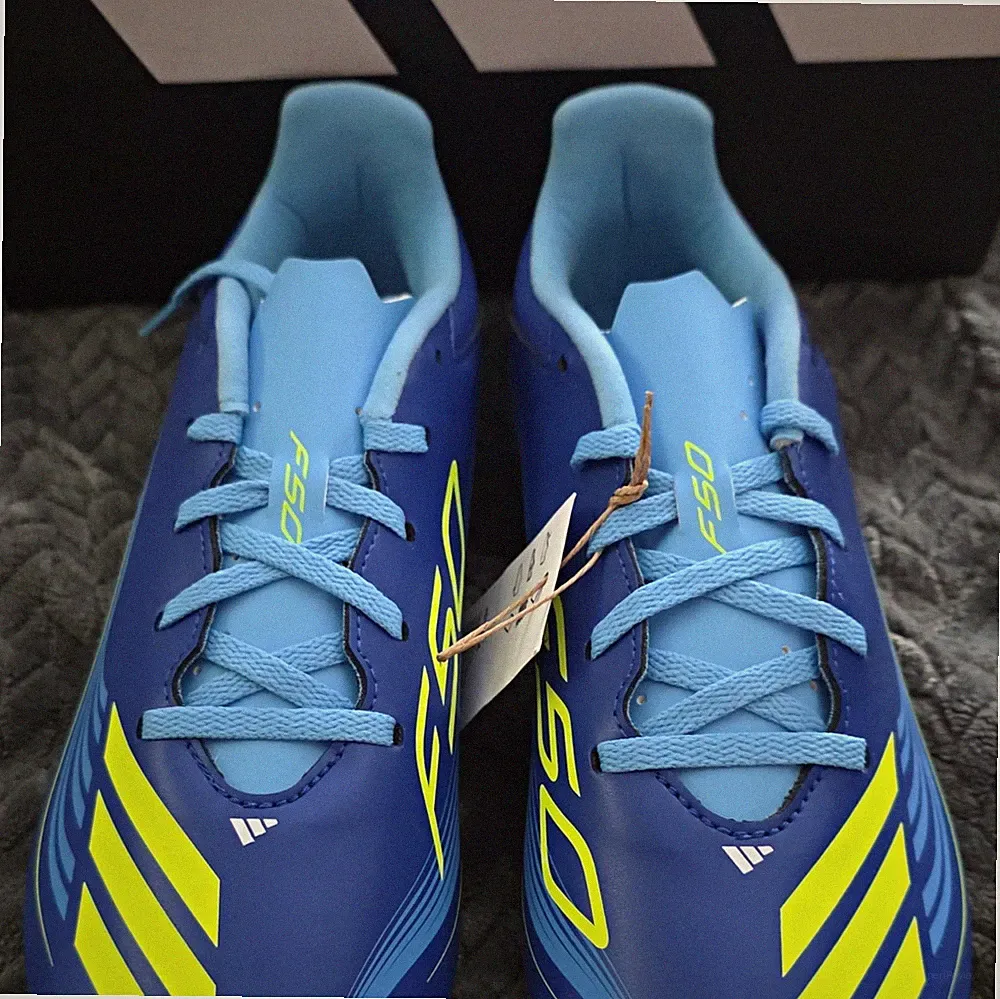 adidas F50 Messi Club FG/MG Soccer Cleats Royal Blue/Yellow JP7444