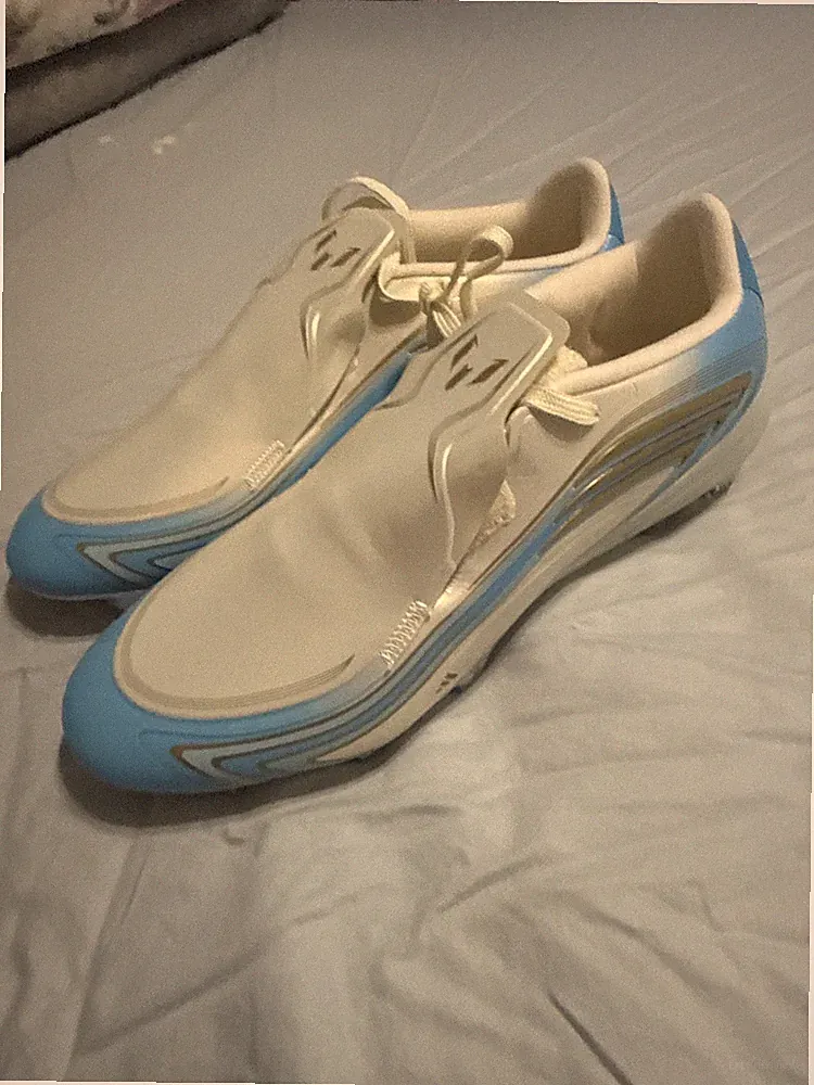 Adidas F50 Messi Elite FG 'Ivory Semi Blue Burst' Soccer Cleats Size 10