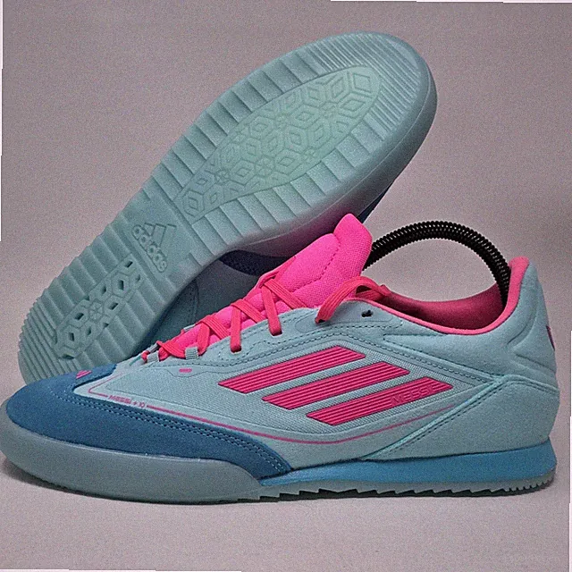 Adidas F50 Messi Freestyle Mens Size 8 Indoor Soccer Cleats JH8831 Blue Pink New