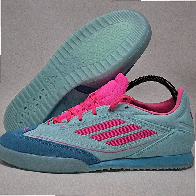 Adidas F50 Messi Freestyle Men Sz 11.5 Indoor Soccer Cleats JH8831 Blue Pink New