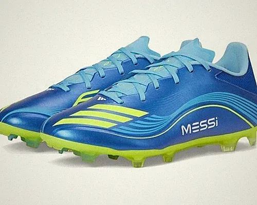 Adidas F50 Messi League Firm Ground Men's Soccer Cleats Blue JP7447 7-9-9.5-11