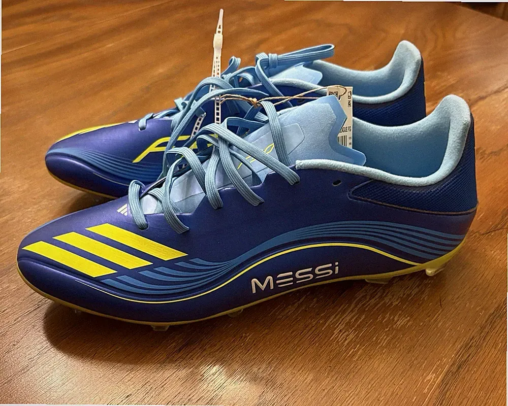 Adidas F50 Messi League Turf Soccer Cleats Team Blue Yellow Semi Men’s Size 11