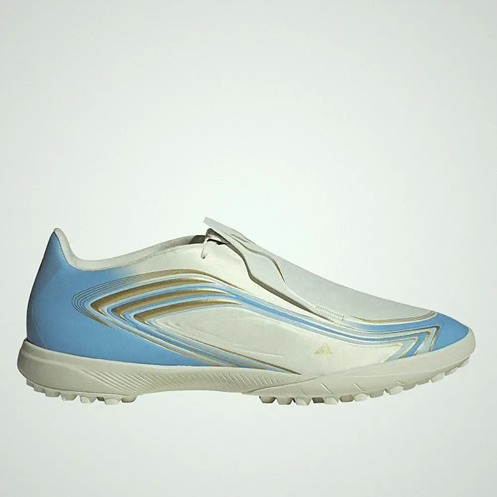 adidas F50 Messi League Turf Soccer Cleats Unisex Blue, White Sneakers Athletic