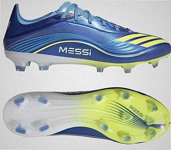 Adidas F50 Messi Pro FG Firm Ground Soccer Cleats Mens Sz 10 Women’s Sz 11 Blue
