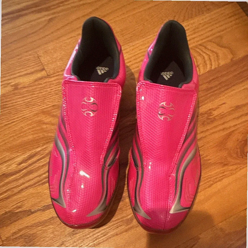 adidas F50 PinkBlack Low Top Soccer Cleats Plastic Studded Firm Ground World Cup