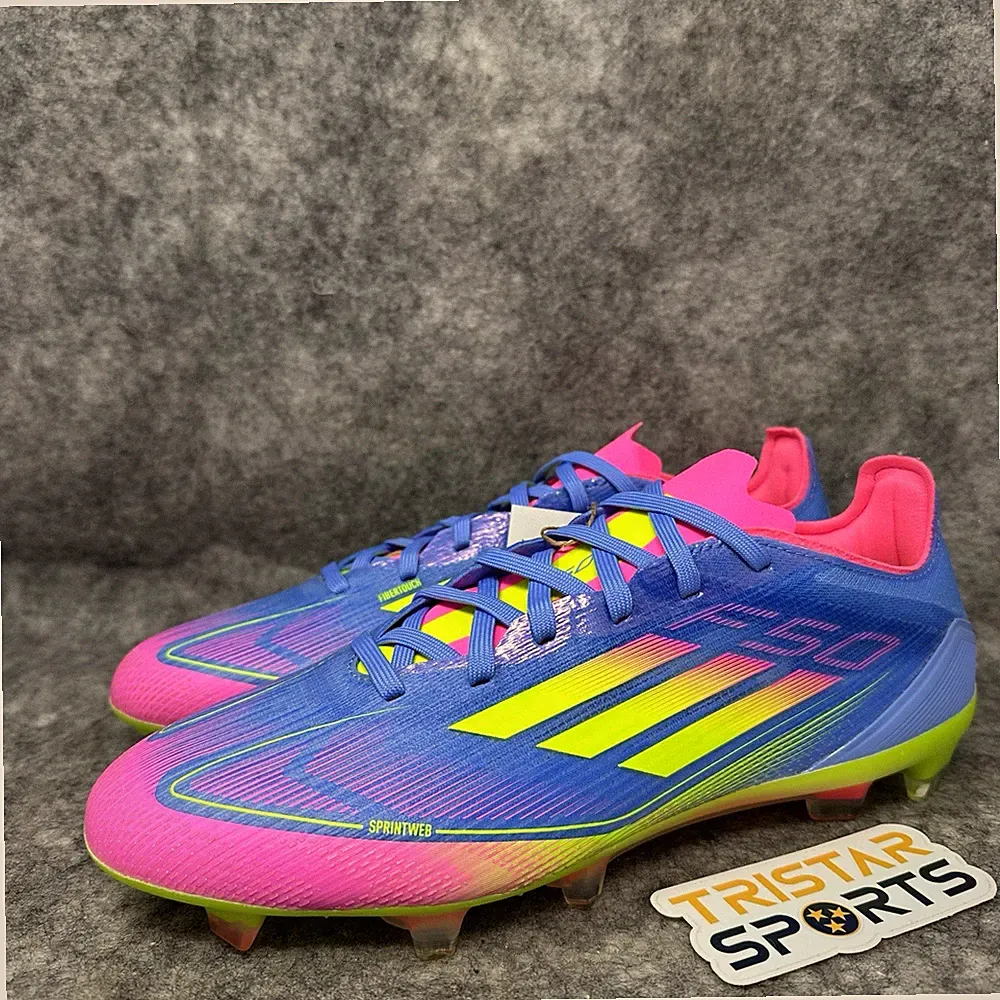 Adidas F50 Pro FG Soccer Cleats Mens Size 7.5 Blue Pink Celestial Victory IE1285