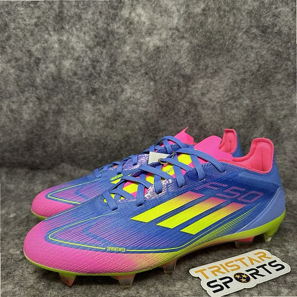 Adidas F50 Pro FG Soccer Cleats Mens Size 9 Blue Pink Celestial Victory IE1285