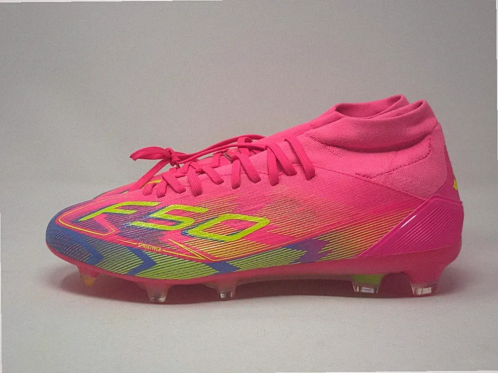 adidas F50 Pro Mid-Cut FG Soccer Cleats Pink IE1461 Size 11.5 Womens
