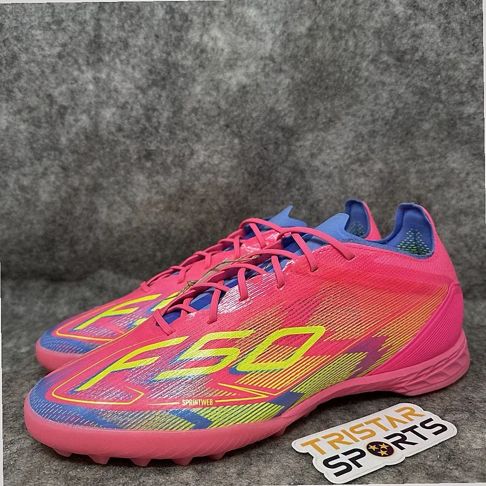 Adidas F50 Pro TF Soccer Shoes Mens Size 7 Blue Pink Mystic Victory Turf JH6416