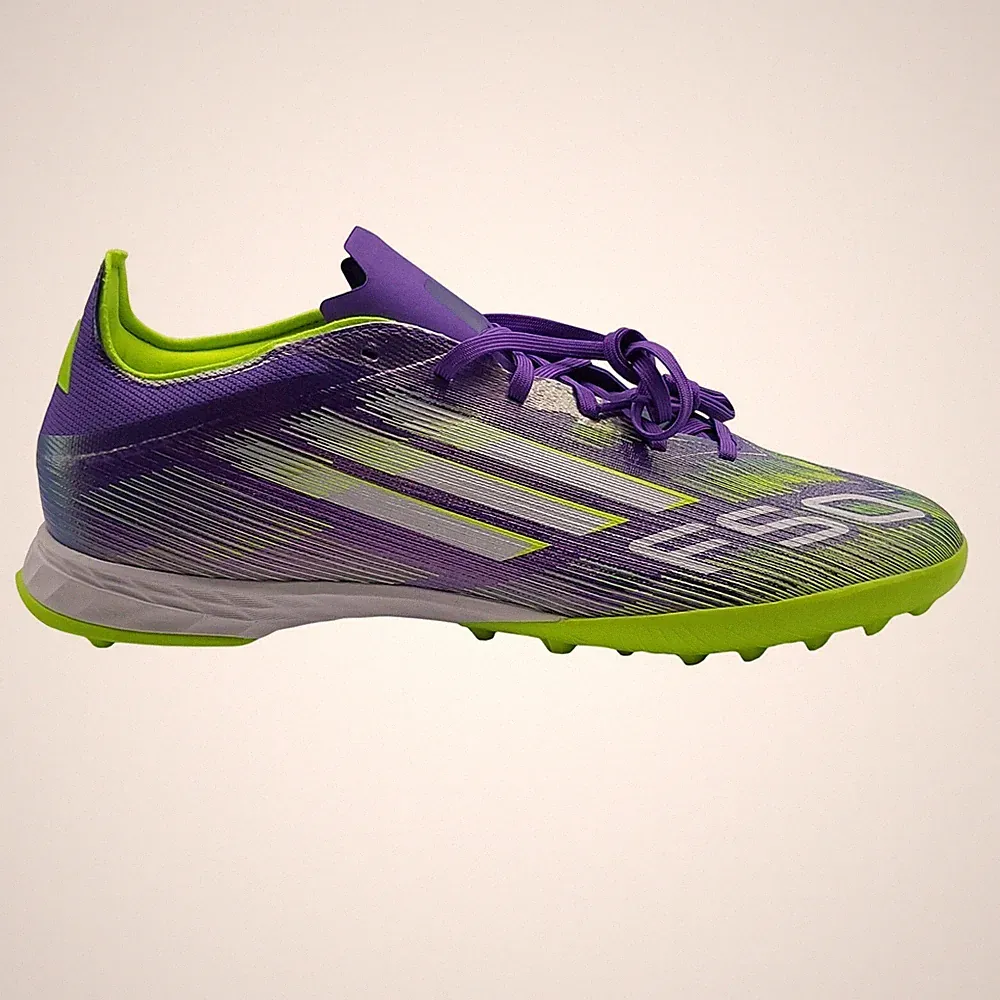 Adidas F50 Pro TF Turf Soccer Shoes Men 13 Purple White JH7665 NWOB