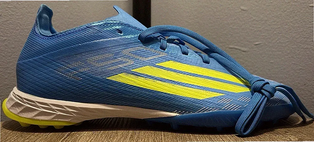 Adidas F50 Pro Turf Soccer Shoes Cleats Light Blue/Yellow JR8942 Men's Size 10
