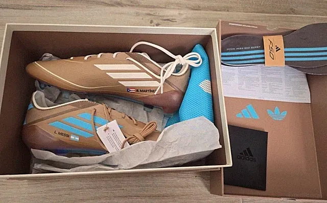 adidas F50 (size 11) Messi x Bad Bunny Elite FG Firm Ground Soccer Cleat Cream