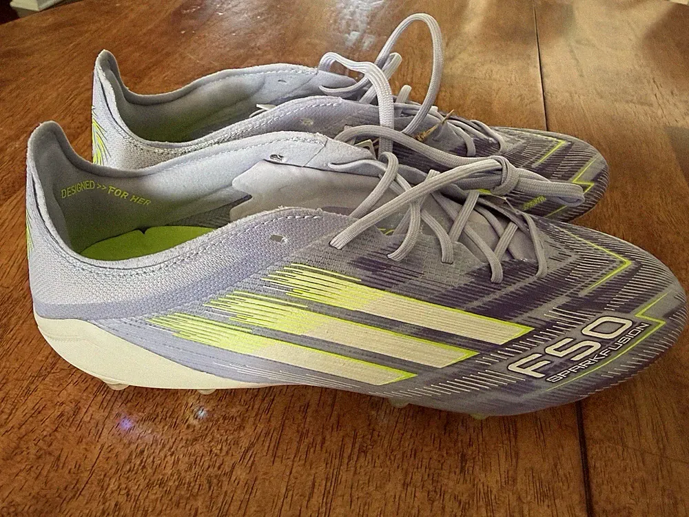 Adidas F50 Sparkfusion Elite FG/AG Soccer Cleats Violet Womens Size 9.5 JR9225