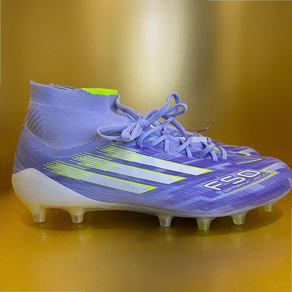 adidas F50 Sparkfusion Elite Mid FG AG Soccer Cleats Violet Womens JH7648 Size 6