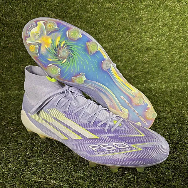 Adidas F50 Sparkfusion Elite Mid FG Size 11 Women's Purple Neon Soccer Cleats