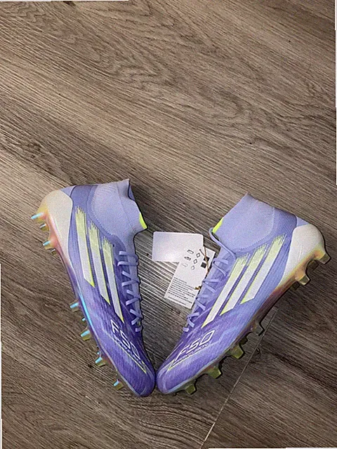 adidas F50 Sparkfusion Elite Mid FG Soccer Cleats Violet Women JH7648 Sz 10.5