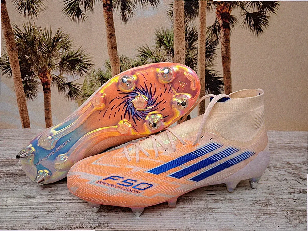 Adidas F50 Sparkfusion Elite SG Soccer Cleats Orange Women's Size 10 NEW