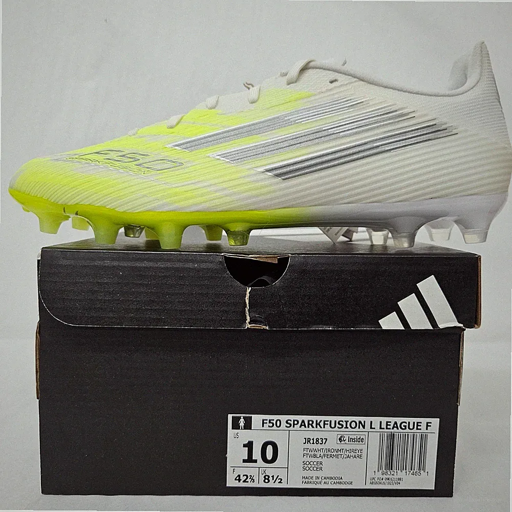Adidas F50 Sparkfusion L League F Soccer Cleats JR1837 Yellow Women Size 10