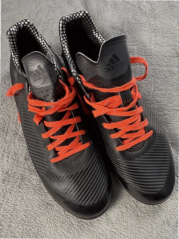 Adidas FF Stileiro Black & Red Turf Soccer Shoes Cleats Traction Size 9
