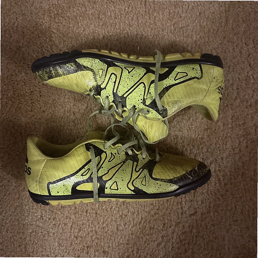 Adidas FG Yellow/neon Green Soccer Cleats Size 5