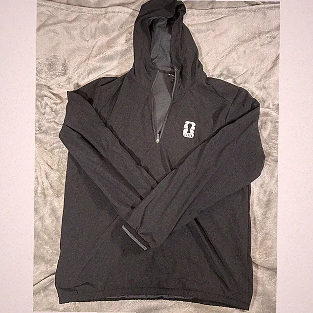Adidas FIFA World Cup 2026 Mens Medium Quarter Zip Hooded Windbreaker Black