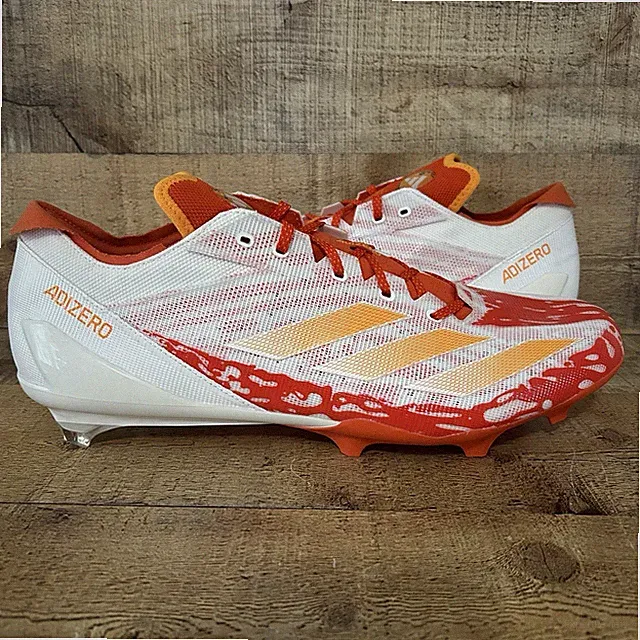 Adidas Football Cleats Mens Size 15 Orange White Adizero Electric IE4424 NEW