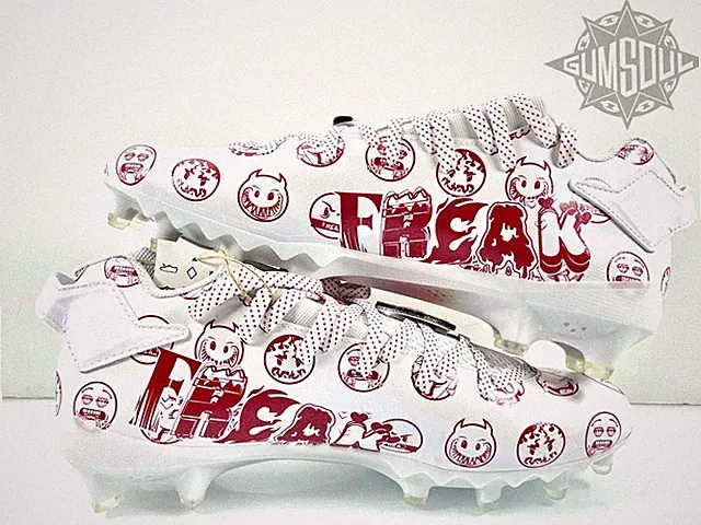 ADIDAS FREAK 22 BIG MOOD FOOTBALL CLEATS DSG SM WHITE RED GZ6901 sz 13