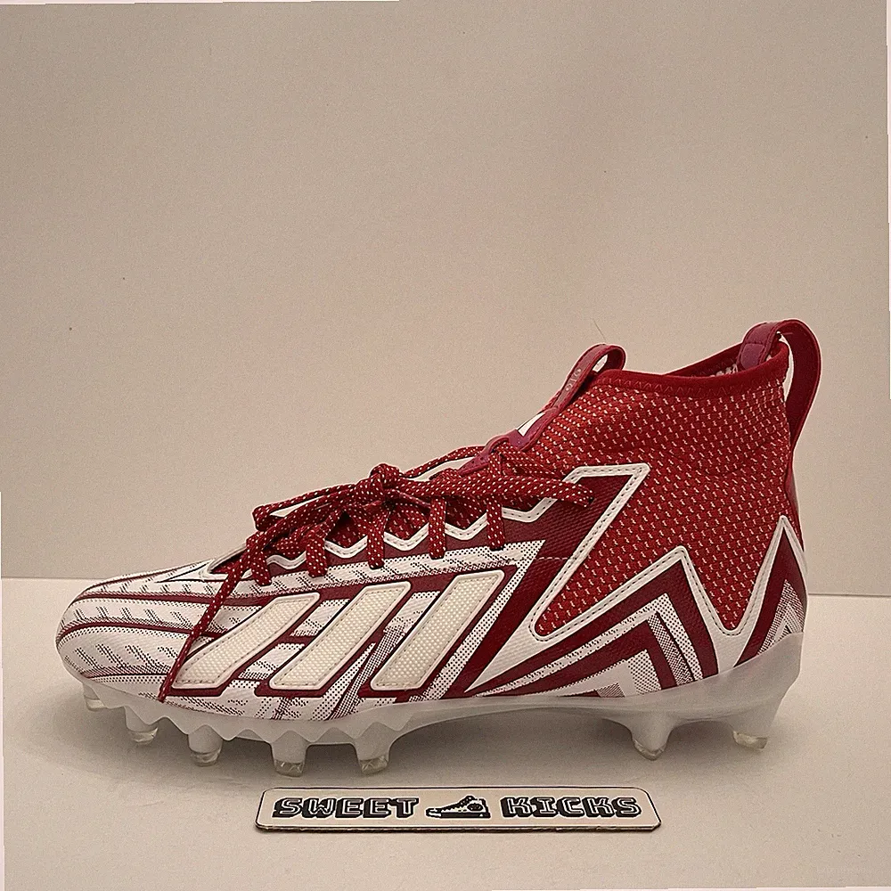 Adidas Men’s 12.5 Freak 23 Inline Football Cleats White Power Red GW1740