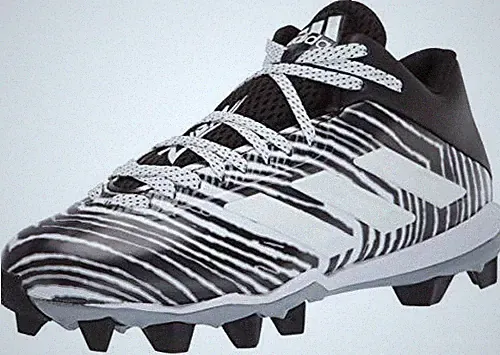adidas Freak Mid 20 Football Shoe, Black/White/Silver, 5.5 US Unisex Little Kid