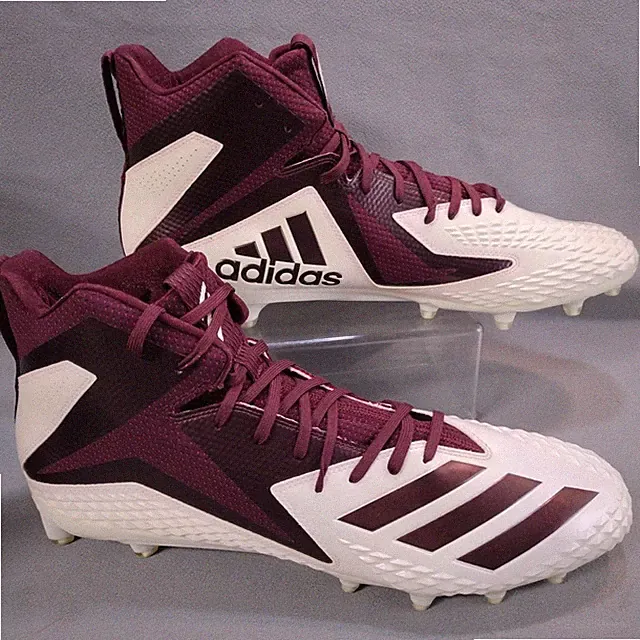 Adidas Freak X Carbon Football soccer Cleats Maroon Men's Size 17 mid top EUC