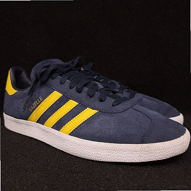 adidas Gazelle Arsenal Fc Navy Blue Yellow Top Lace Up Retro Casual Sneakers