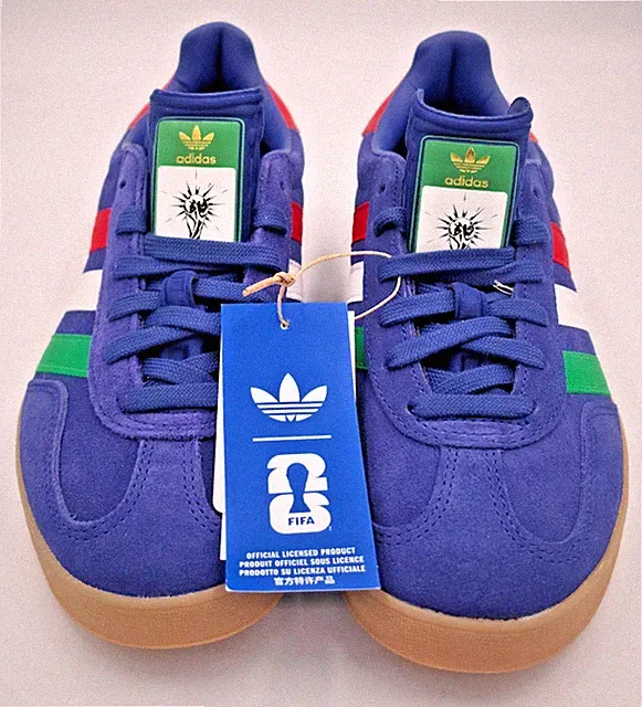 Adidas Gazelle Indoor FIFA 10M/11W Green Red Gum Shoes IH9666 NIB
