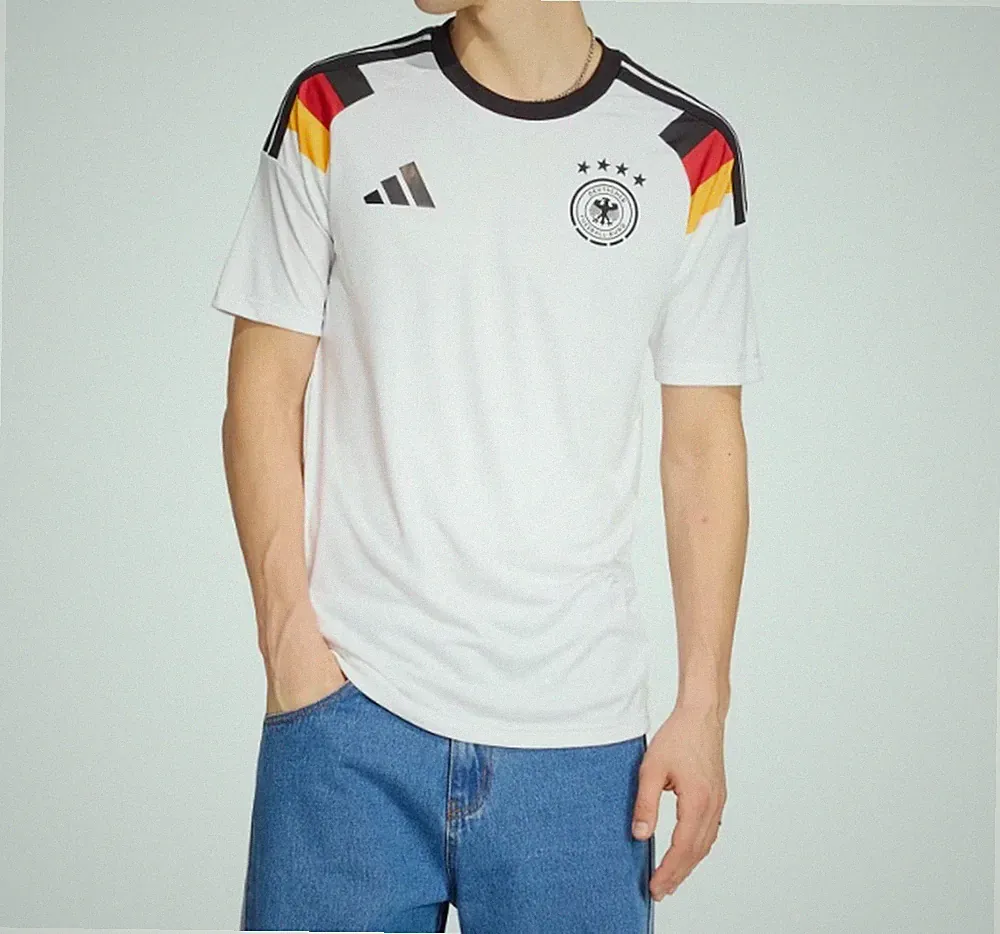 Adidas Germany 26 Home Fan Soccer Jersey White JZ4556 Mens Size L