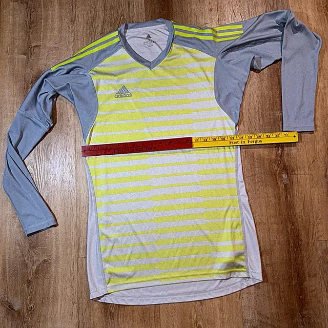 Adidas Goalkeeper Jersey Men's Size S Striped Slim Fit Train Soccer Football Sm