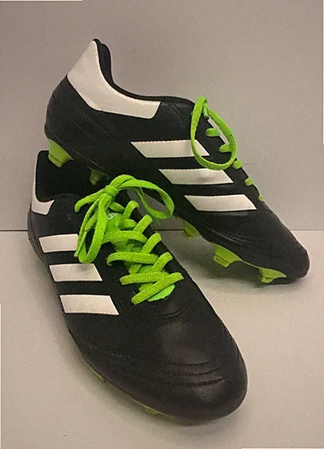 Adidas Goletto 6 TF Shoes MALE 8 Black Green Soccer Turf Cleats SGC 753002