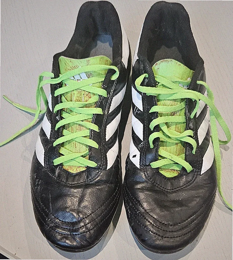 Adidas Goletto 6 TF Shoes MALE Sz 11 Black Green Soccer Turf Cleats Pre-Owned