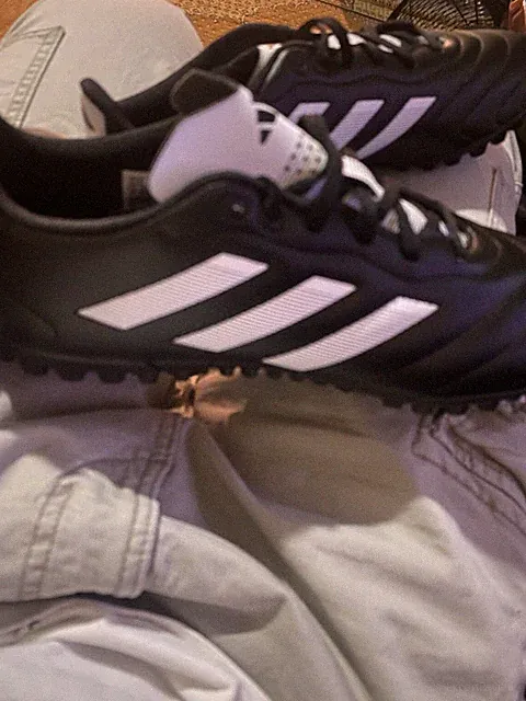 Adidas Goletto 7 TF Turf Junior Unisex Football Soccer Cleats Black FV8710 Sz 6