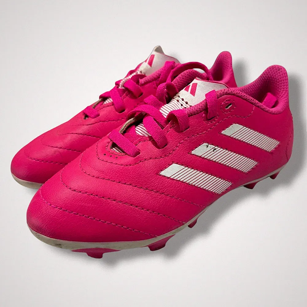 Adidas Goletto Boys Size 11K Soccer Cleats Pink White